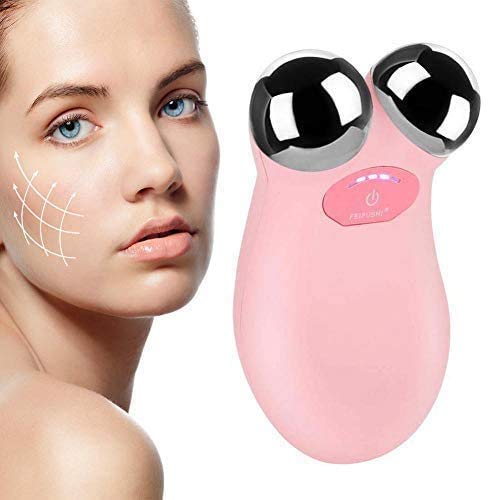 Masajeador facial eléctrico con microcorriente en forma de Y y rodillos 3D, ideal para tersar la piel y eliminar las arrugas, cuidado rejuevenecedor